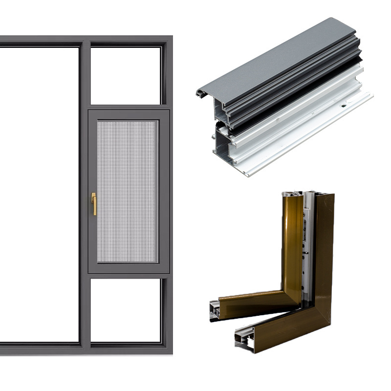 6063 series door profiles aluminum section extrusions aluminium frame window