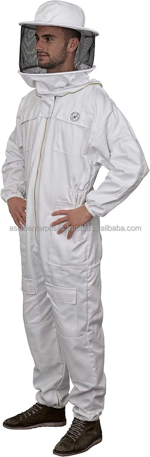 Aaia b suit for Beekeeping Suit for Men and Women with detachable hood beekeer suit Fencing Veil Professional Sting Proof