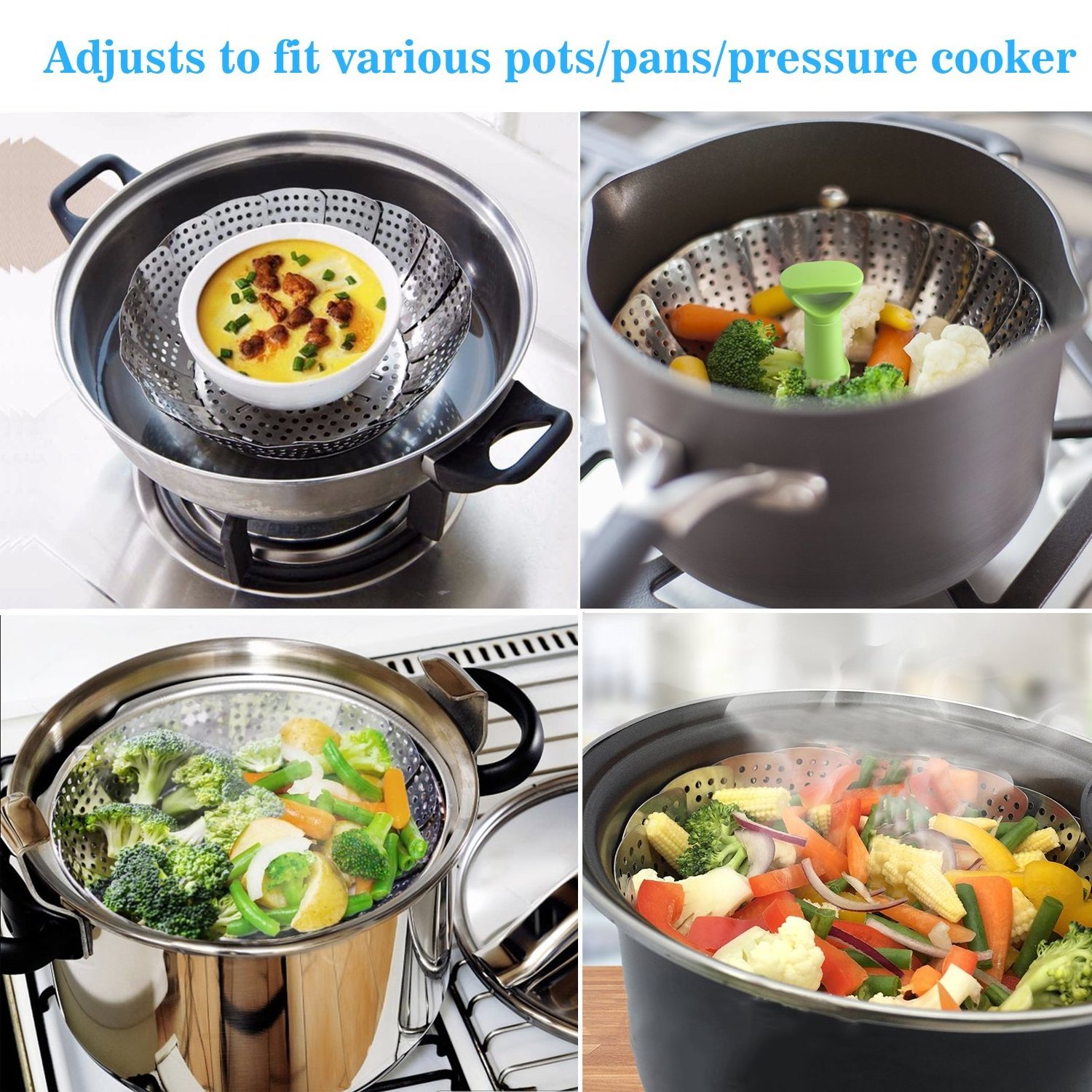 Good Quality Food Stainless Steel Steamer Basket