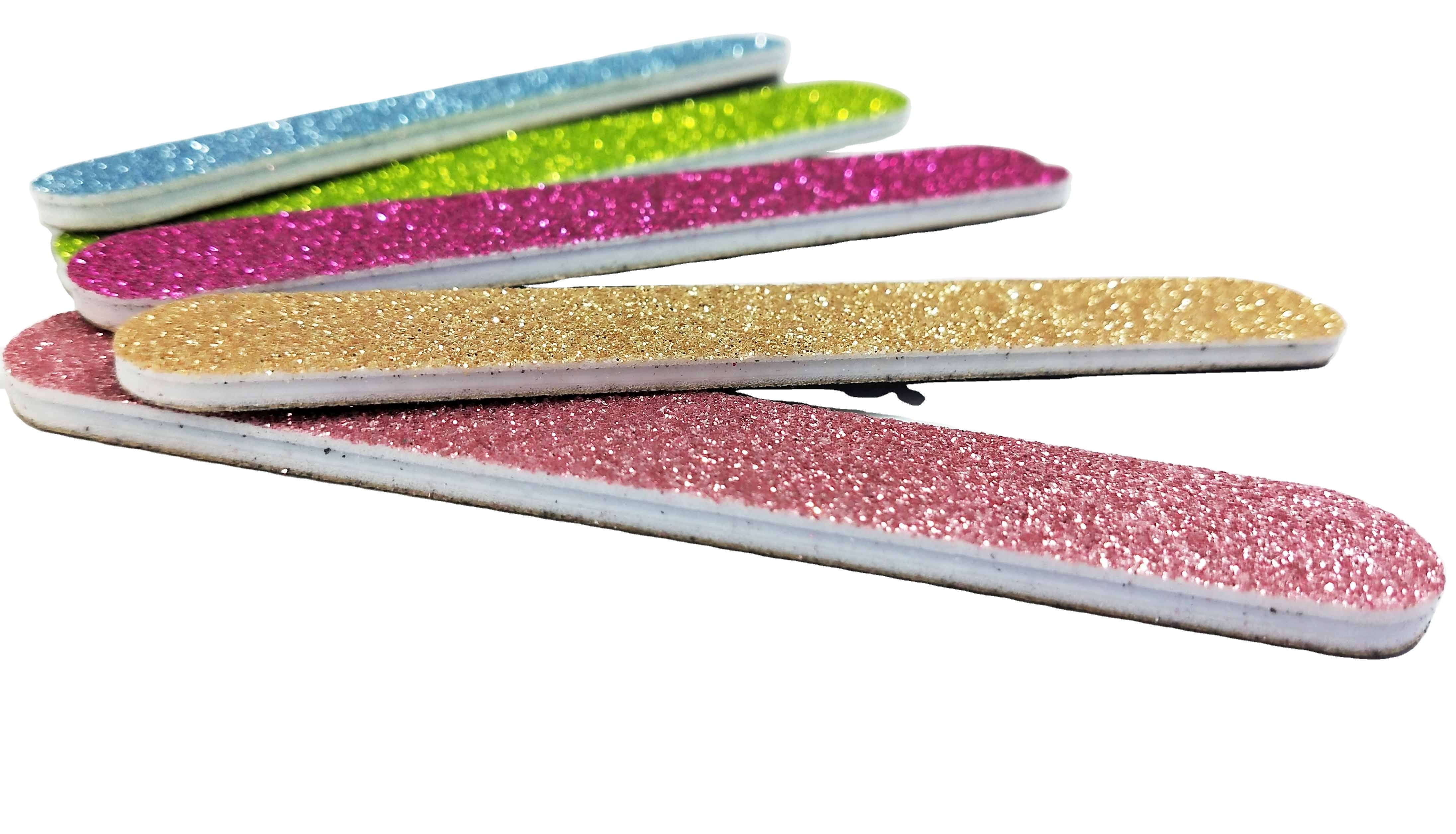 Sunshine Nail Files Shining Sandpaper Polished Glitter Nail File