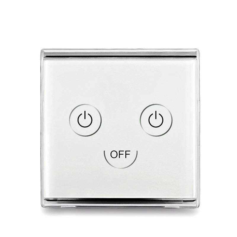 Touch Screen Timer Light Switch for Two Loads