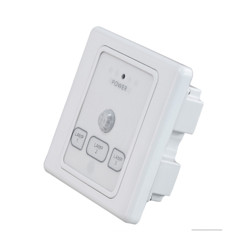 High Power Motion Sensor Light Switch for 3 loads control