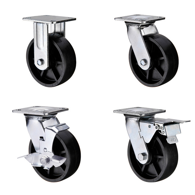 Best Quality Castor Wheel Steel 100 125 150 200 250 Mm Size  Swivel Caster Wheel Heavy Duty Caster Wheel