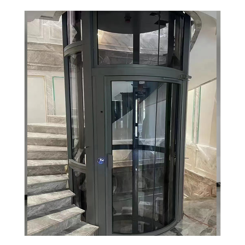 FUJI Traction Elevator Passenger Elevator Small Home Residential Round Stairs Lift