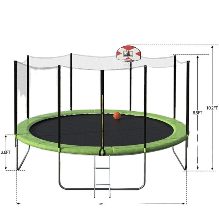 classic 12FT (366cm) Trampoline and Safety net with ladder