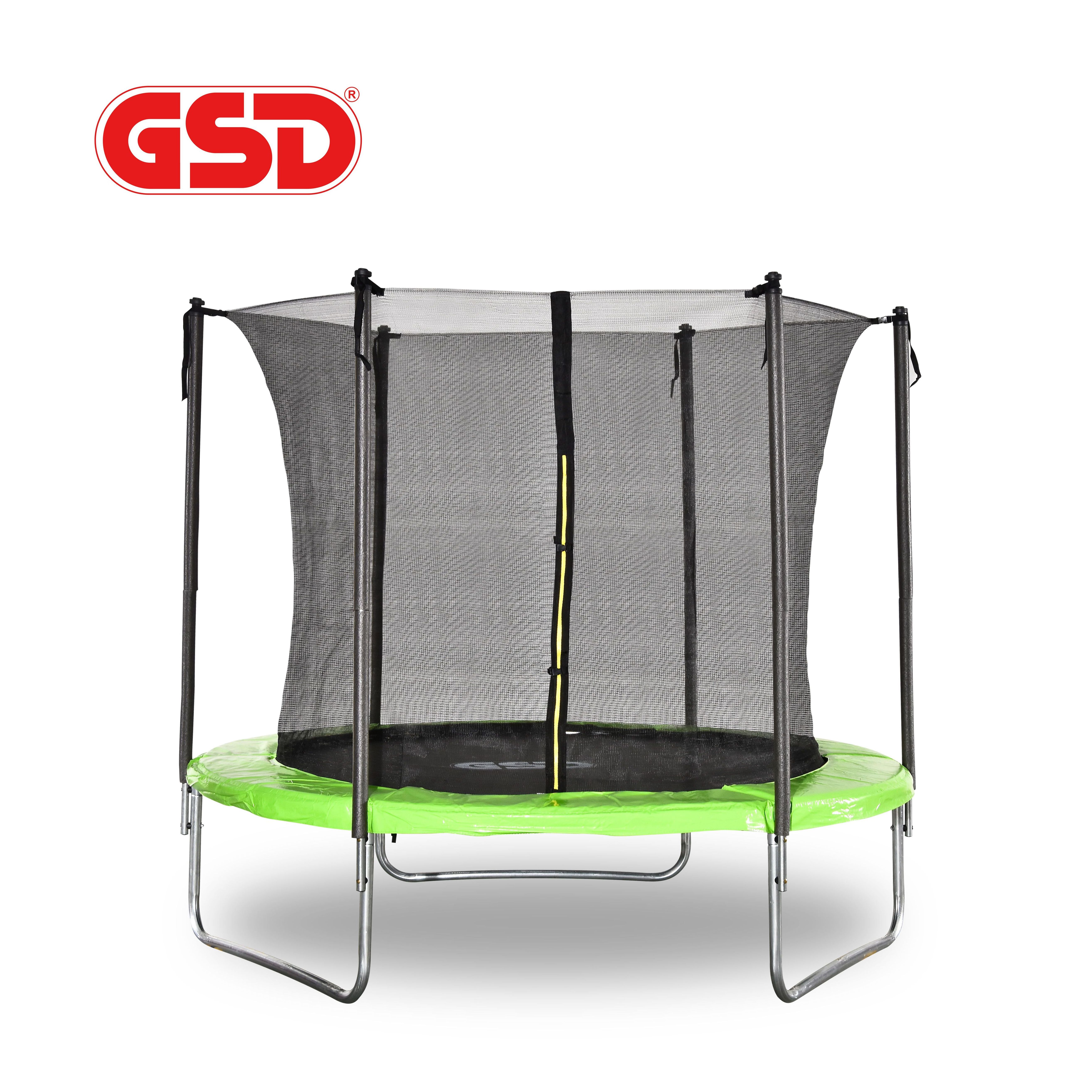 10ft Trampoline with Safety Enclosure Net, Combo Bounce Jump Outdoor Fitness PVC Spring Cover Padding Kids Trampoline