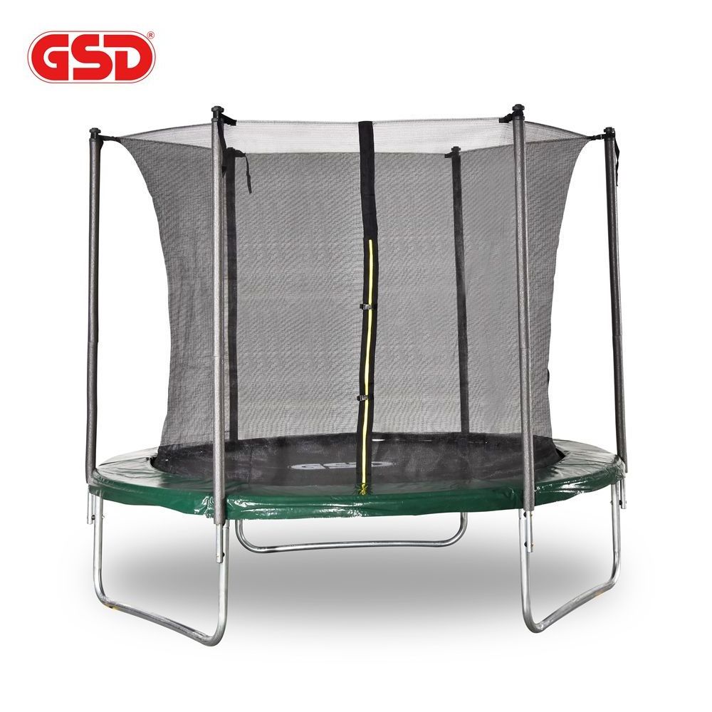 10ft Trampoline with Safety Enclosure Net, Combo Bounce Jump Outdoor Fitness PVC Spring Cover Padding Kids Trampoline