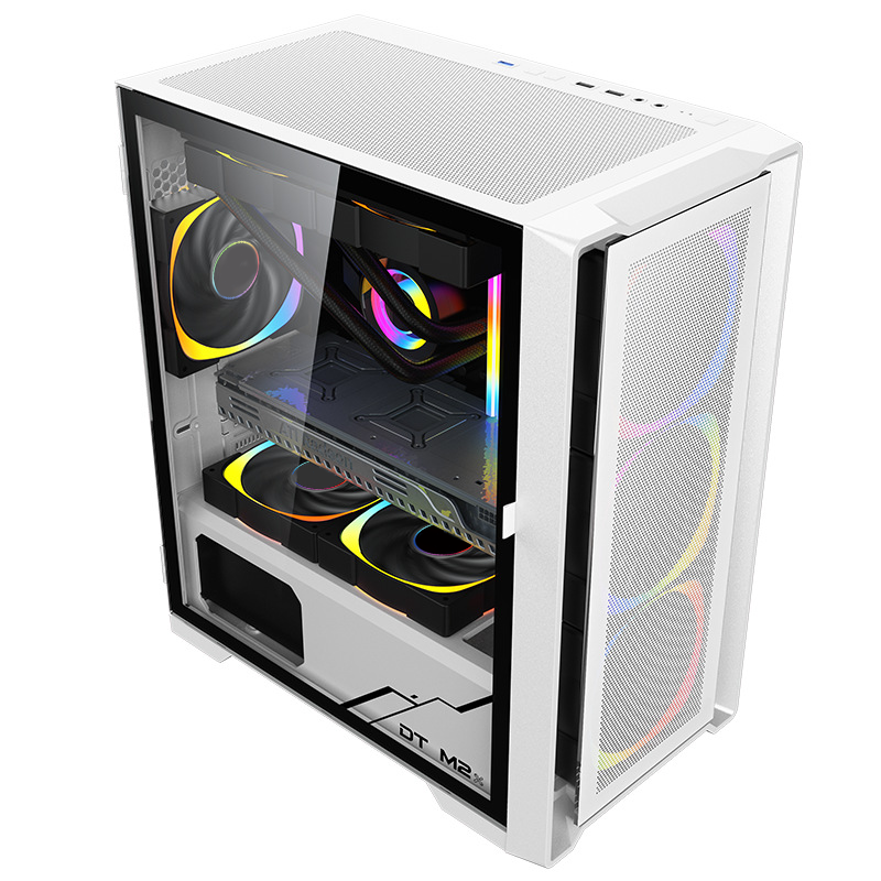 Micro-ATX Gaming Case USB3.0 x 1 240mm Radiator Support Fans Tower Computer Case