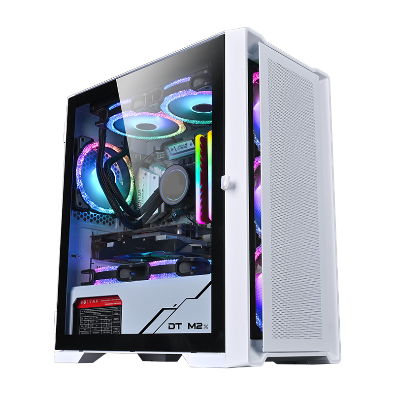 Micro-ATX Gaming Case USB3.0 x 1 240mm Radiator Support Fans Tower Computer Case