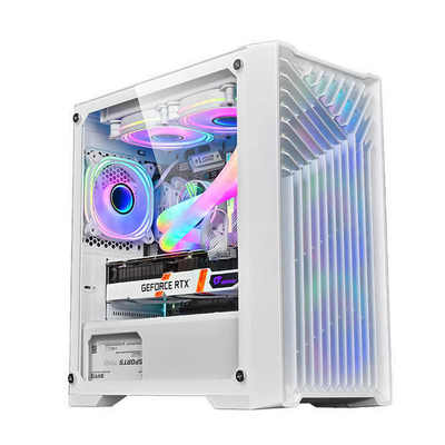 New product Customized glass computer pc case desktop gaming computer case support ITX M-ATX Computer Case