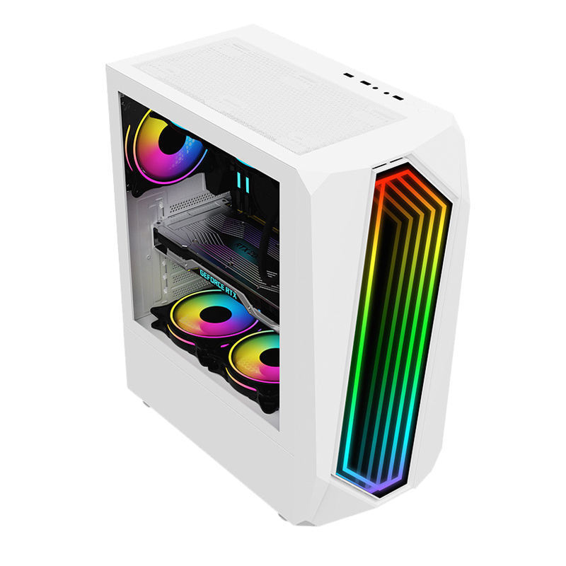 ATX/Micro-ATX Computer Aluminum Alloy Acrylic Stock Steel Full Tower Mesh Front Panel ATX Computer Case for Gaming