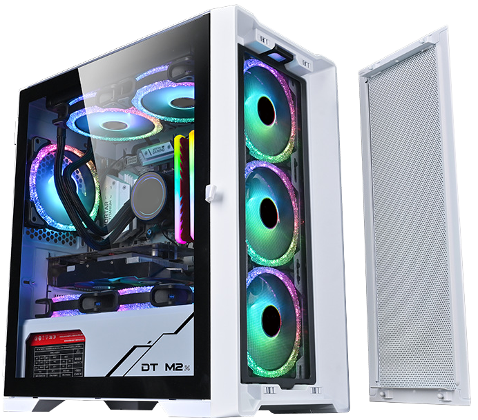 Micro-ATX Gaming Case USB3.0 x 1 240mm Radiator Support Fans Tower Computer Case