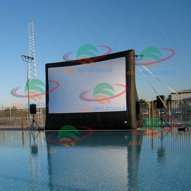 Projector Outdoor Commercial Drive-In Parking Lot Floating Inflatable Movie Screen