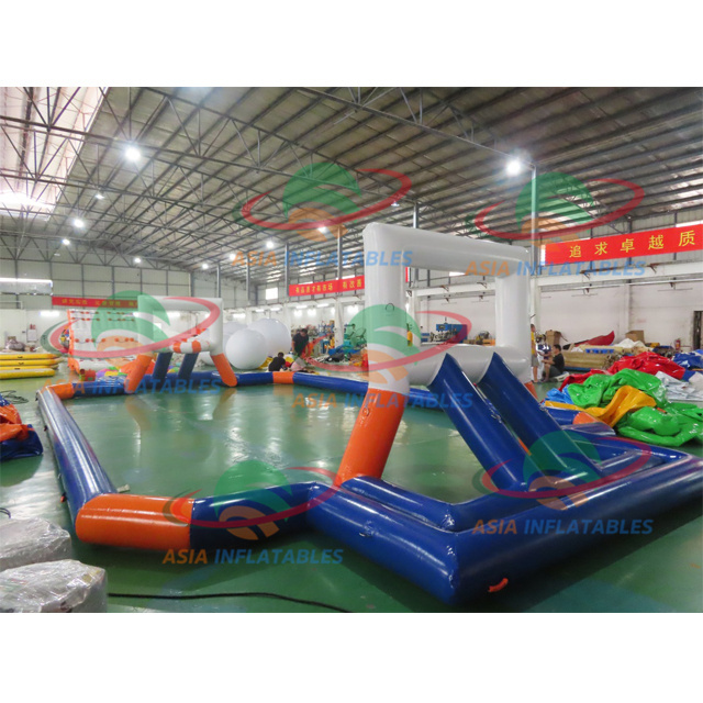 12m x 6m Floating water sport inflatable basketball court inflatable water basketball field with basketball goals