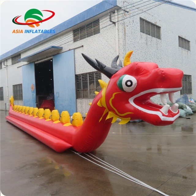 Best Price Water Park Toys Row Inflatable Dragon Boat Flyfish Banana Boat