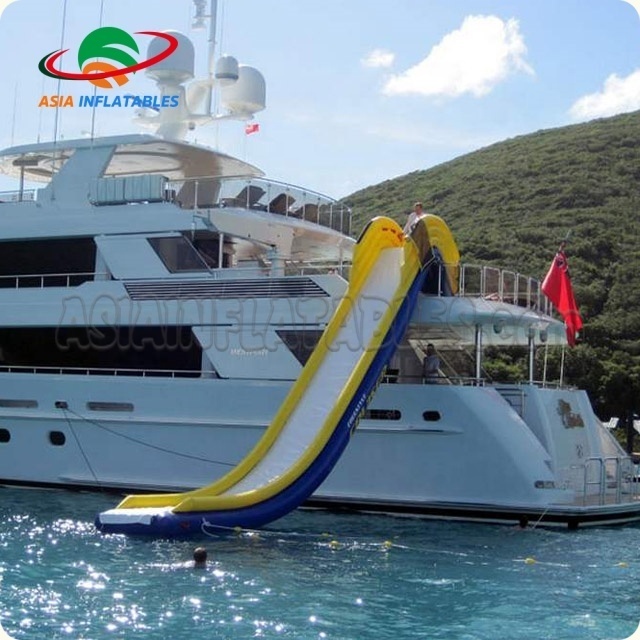 Boat Dock Slide Inflatable Water Floating Slide Inflatable Yacht Slide For Sale