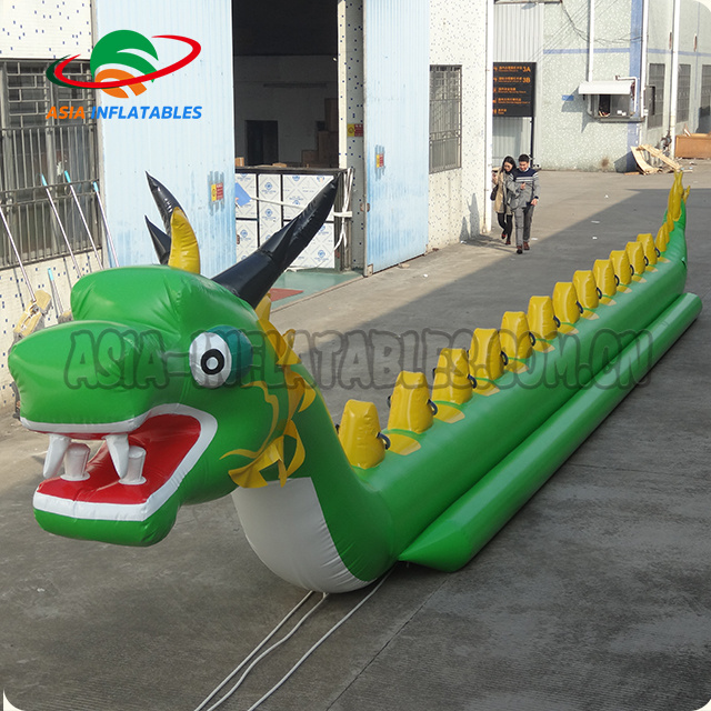 Commercial water park toys inflatable banana boat dragon boat best price