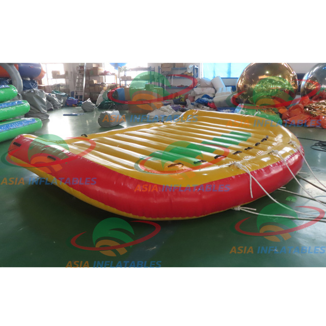 Hot Sale 4 seats Water Games Inflatable Crazy Towable Ski Tube UFO Boat