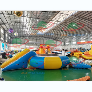 Inflatable Floating Water Jumping Bed , Water Park Equipment Inflatable Water Trampoline