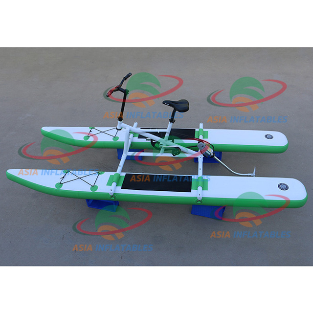 Hot Sale Aqua Water Bike PVC Inflatable Sea Banana Pontoons Boat Tubes Buoy Pedal Boats Inflatable Floating Water Bicycle Bike