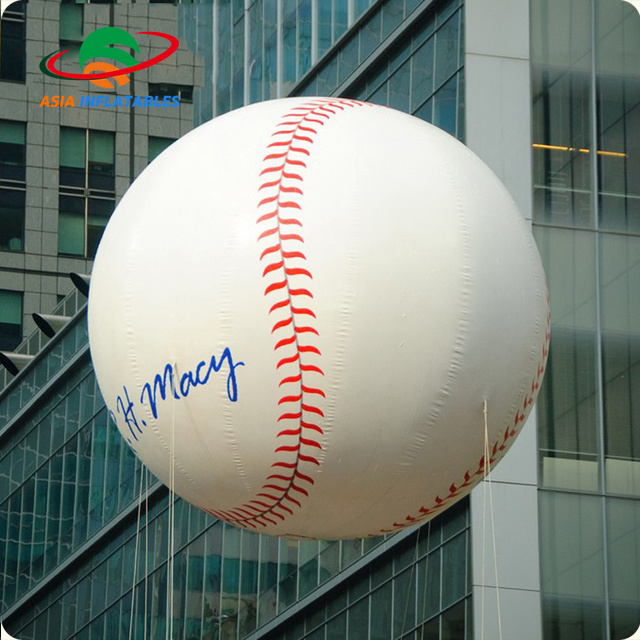 Giant Inflatable Baseball Helium Balloon, Softball Ballon for Sports League, Cold Air Sport Balloon