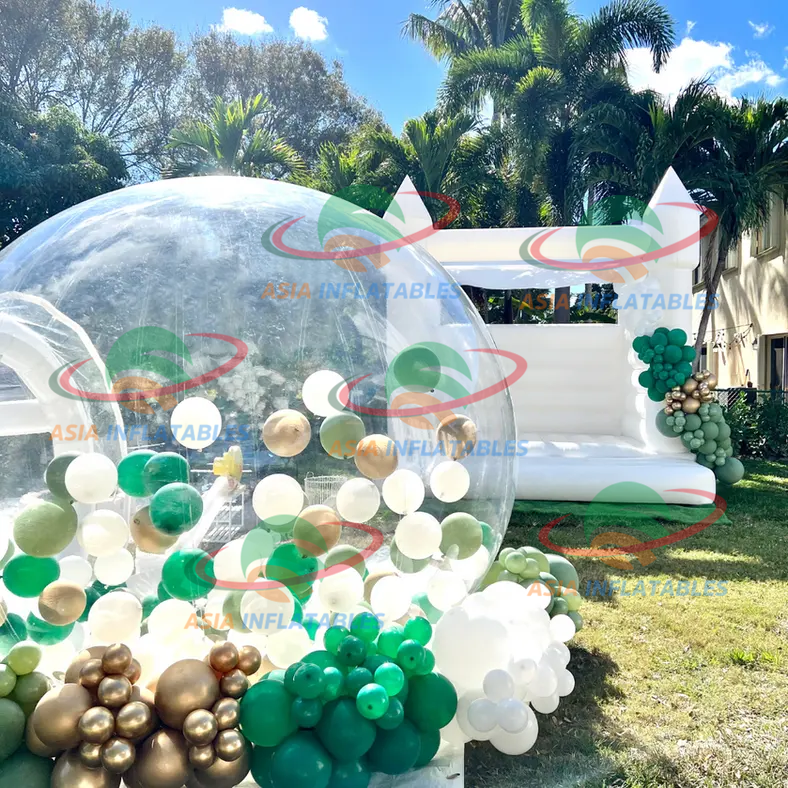 Birthday kids party balloons fun house giant clear crystal igloo inflatable dome transparent inflatable bubble tent