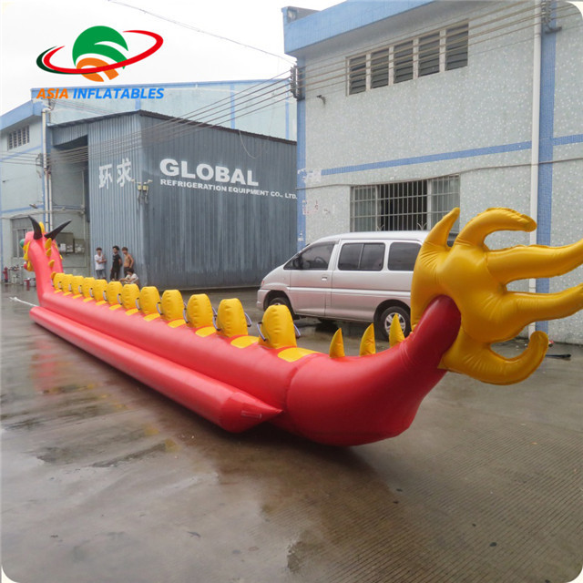 Best Price Water Park Toys Row Inflatable Dragon Boat Flyfish Banana Boat