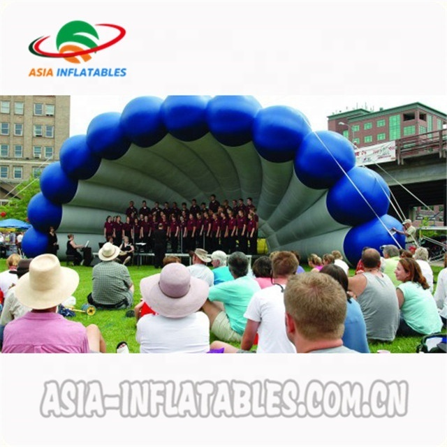 Inflatable shell concert dome /  Inflatable Acoustical Shell / Inflatable Tent For Advertising and Promotion