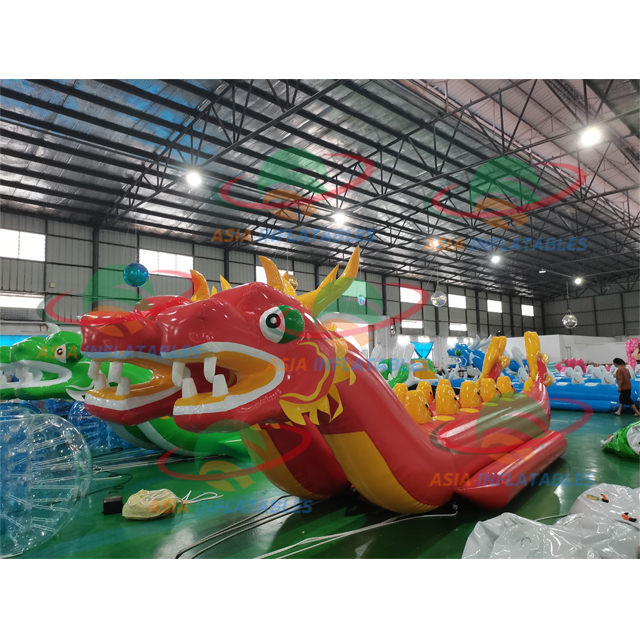 Funny Water Sport Inflatables Giant Inflatable Dragon Banana Boat Water Towable Tubes Water Park Toys Inflatable Dragon Boat