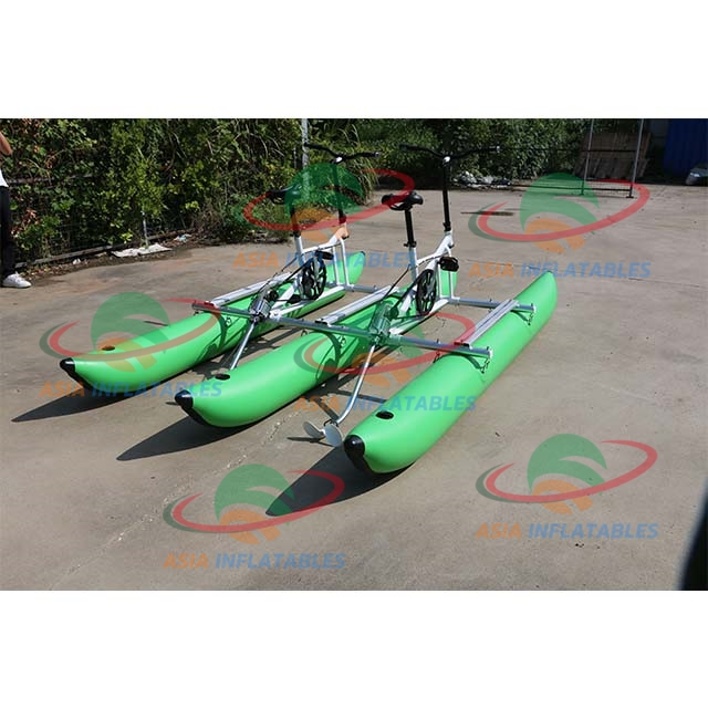 Inflatable Pedal Water Cycle Bike Adult Family Yellow Red White Inflatable Floating Pedal Exercise Bicycle for Sale