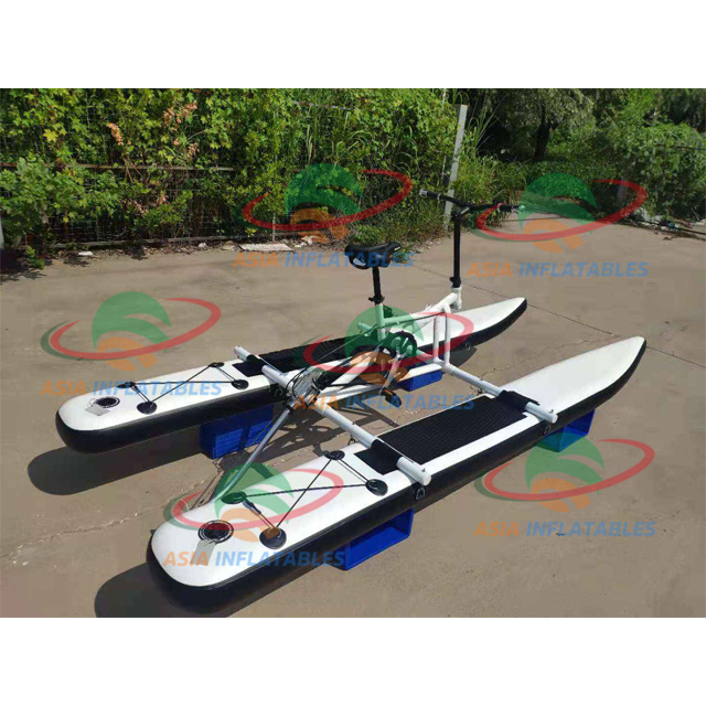 Factory Price Inflatable Water Pedal Bike Boat For Water Sports Inflatable Floating Pedal Bicycle Aqua Bike Sea Water Bike