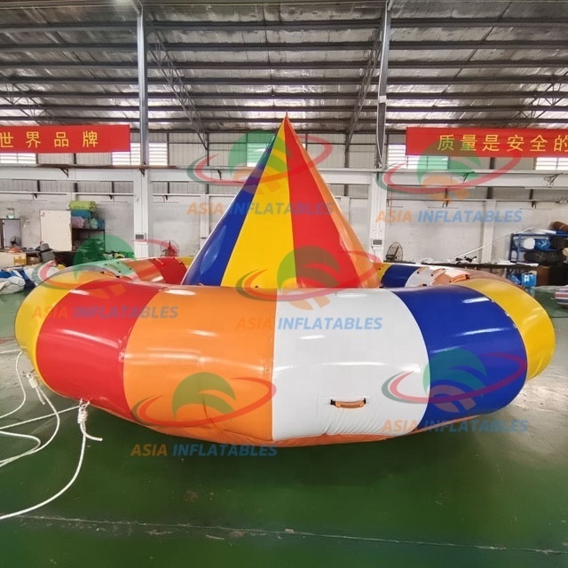 Water Park Commercial UFO Aqua Twister Spinning Rotating Roll 6-8-12 Seats Inflatable Disco Boat