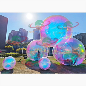 Stage Decoration Ball christmas mirrored pvc inflatable ball mirror ball