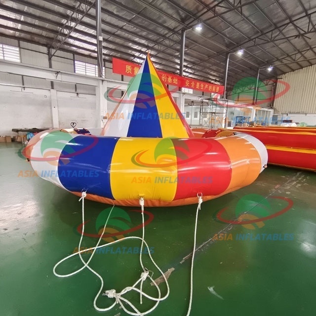 Water Park Commercial UFO Aqua Twister Spinning Rotating Roll 6-8-12 Seats Inflatable Disco Boat