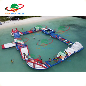 Inflatable Water Floating Bar Inflatable Giant Water Slide Inflatable floating aqua fun