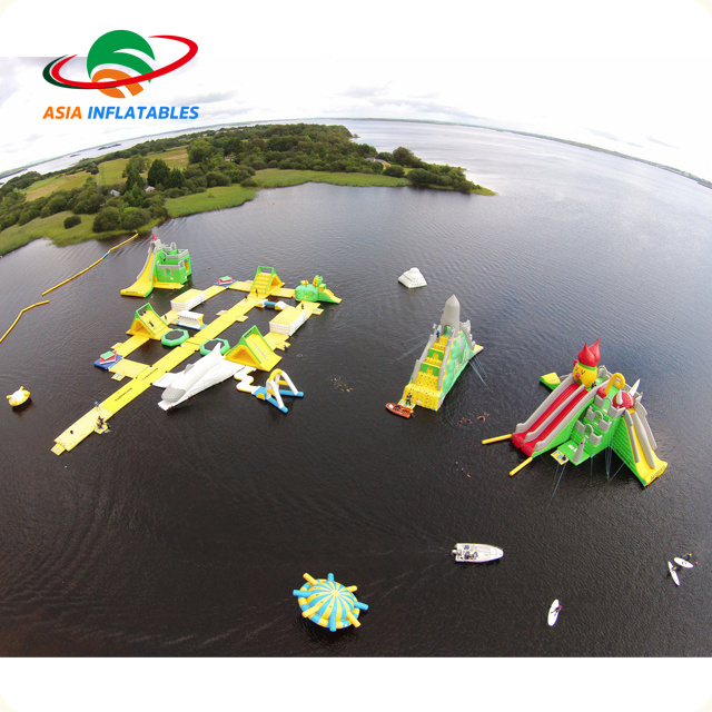 Sea Inflatable floating water park for adults commercial giant inflatable aqua park floating water playground