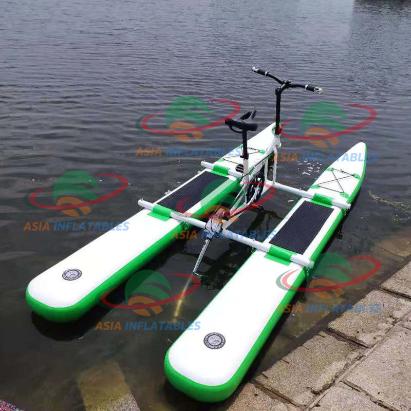 Factory Price Inflatable Water Pedal Bike Boat For Water Sports Inflatable Floating Pedal Bicycle Aqua Bike Sea Water Bike