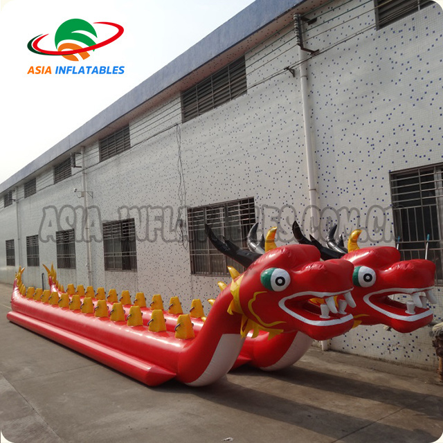 Commercial water park toys inflatable banana boat dragon boat best price