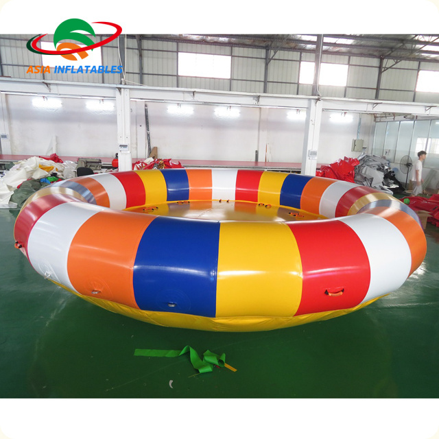 Inflatable disco boat motorized water toy , sea inflatable drag boat, Inflatable Water Spinner Towable