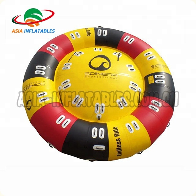 Inflatable Spinning UFO Towable Tube For Water Entertainment Inflatable Water Rotating Disco Boat