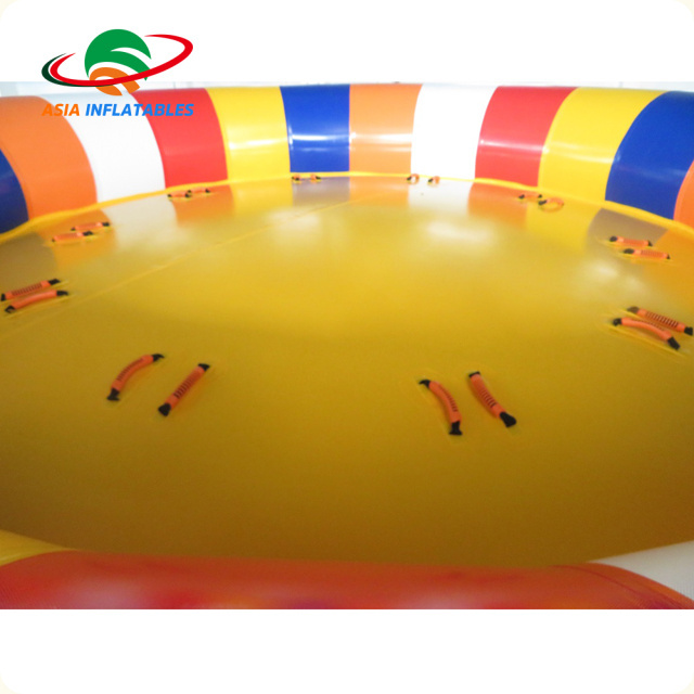 Inflatable disco boat motorized water toy , sea inflatable drag boat, Inflatable Water Spinner Towable