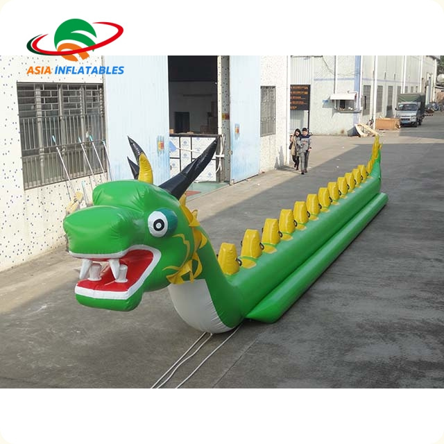 Best quality inflatable towable dragon boat water banana towable boat inflatable