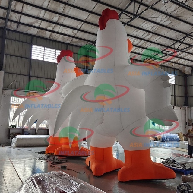 Popular Sale New Mascot Inflatable Rooster Chicken Balloon Animal Advertising