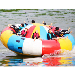 Aqua Twister Commercial Ski UFO Inflatable Water Rotating Disco Boat For Water Entertainment