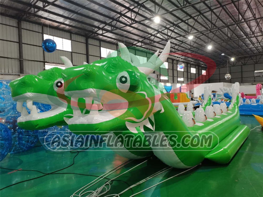 Commercial water park toys inflatable banana boat dragon boat best price