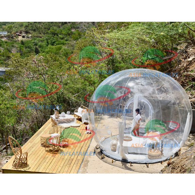 4m clear bubble house hotel huts inflatable balloon dome for family party glamping camping bubble tent from inflatable tent