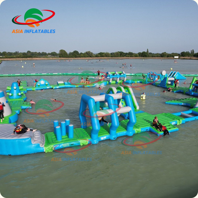 Inflatable Water Floating Bar Inflatable Giant Water Slide Inflatable floating aqua fun