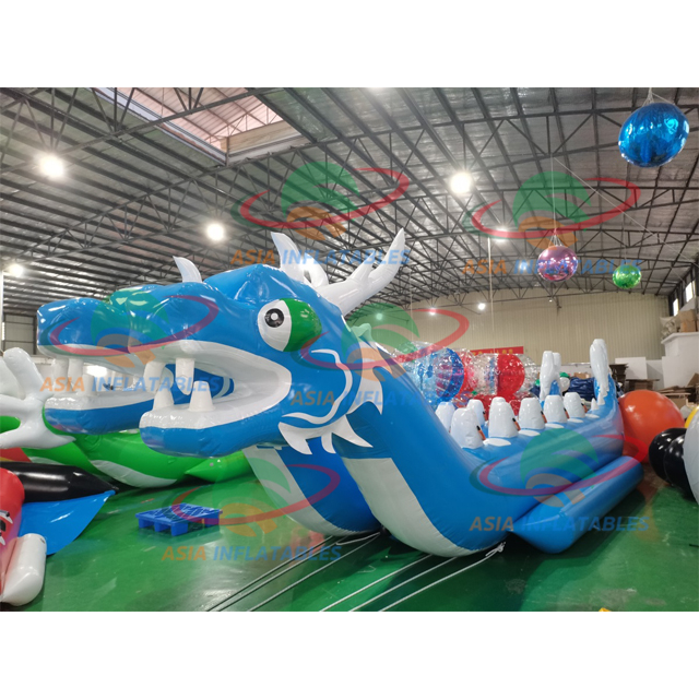 Funny Water Sport Inflatables Giant Inflatable Dragon Banana Boat Water Towable Tubes Water Park Toys Inflatable Dragon Boat