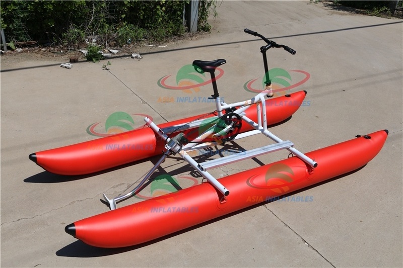 Inflatable Towable Water Banana Boats , kayak Pedal Boats Floating Water Bicycle Bike