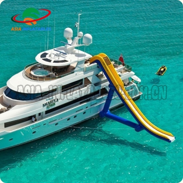 Boat Dock Slide Inflatable Water Floating Slide Inflatable Yacht Slide For Sale